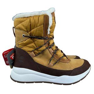 Timberland Boroughs Project Mid Brown Leather Waterproof Boots Women's Size 9 M